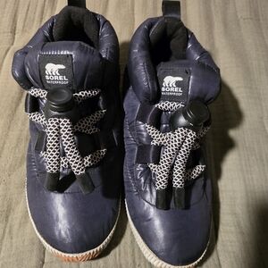 Sorel Kids Waterproof Navy Shoes